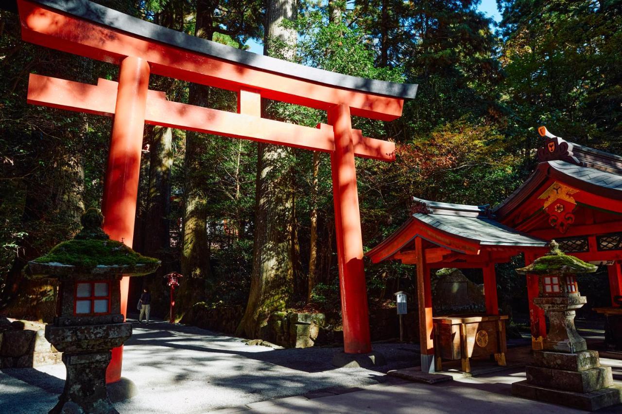Villa Hakone Kabuto 古民家旅館 150平米 バス停迄一分 準天然温泉 最大12名 Eksteriør bilde